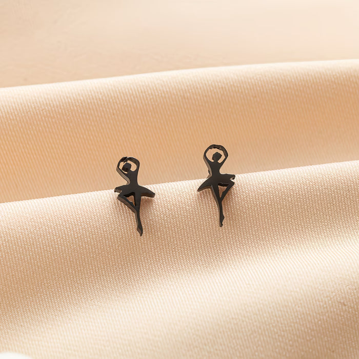 Ballerina Earrings - Black