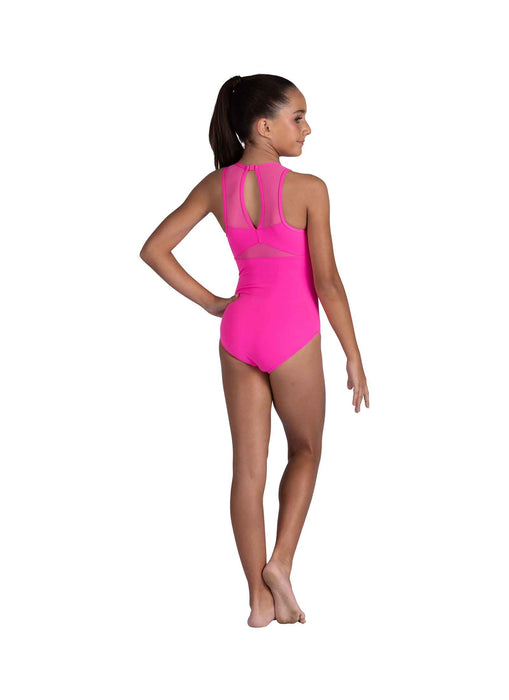 DanznMotion - Child's Tank Leotard with a V Insert - Black