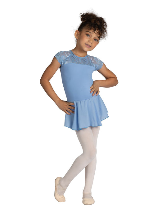 DanznMotion - Child's Audrienne Dance Dress - Cornflower Blue