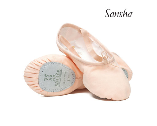 Sansha - Adult Entrechat Leather split Sole Ballet Slipper - Ballet Pink