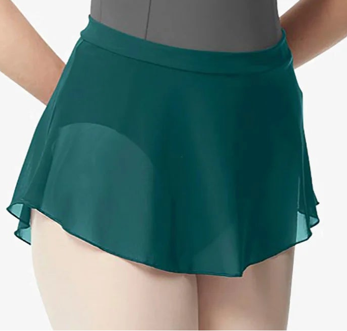 Lulli - Adult Pull on Mesh Skirt Alisa - Dark Green