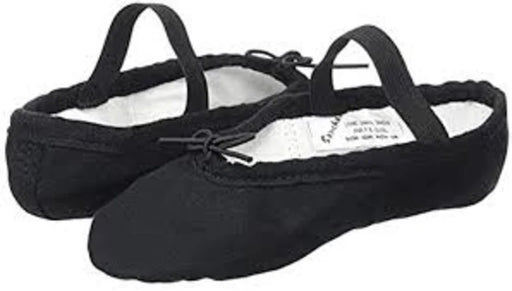 Sansha - Child/Youth/Adult Canvas Ballet Slipper - Black