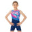 Mondor - Child Printed Metallic Biketard