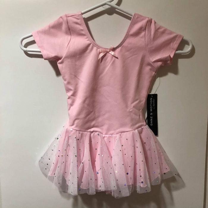 DanznMotion - Child's Pink Skirted Leotard