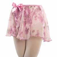 DanznMotion - Child's Chiffon Floral Print Circle Skirt