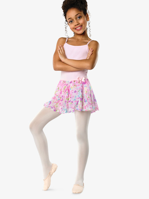 Danshuz - Child's Mock Wrap Printed Skirt