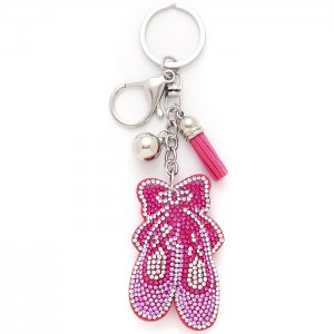 Puffy Ballet shoe Keychain