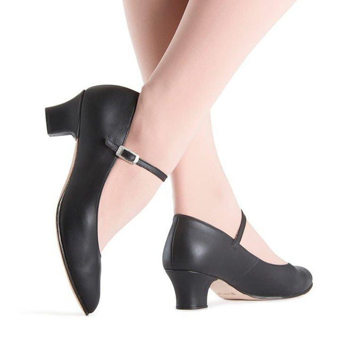 Ladies BLOCH 1.5" Curtain Call Character Shoe - Black