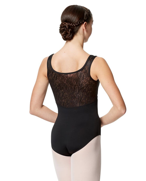 Calla - Adult Geo Mesh Tank Dance Leotard Adeline