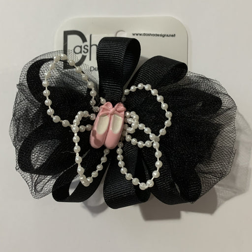Dasha - Hair Bow with Ballet Slippers
