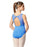 Lulli - Girls Mesh Yoke Tank Dance Leotard Toma - Nile Blue