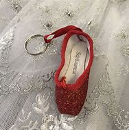 Glitter Pointe Shoe Keychain