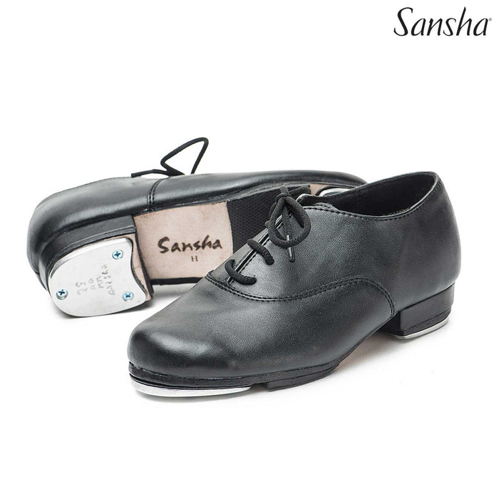 Children's Sansha Tee-Oscar Tap Shoes - Black