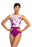 Ainsliewear - Adult Camille Leotard with Vivid Floral Print