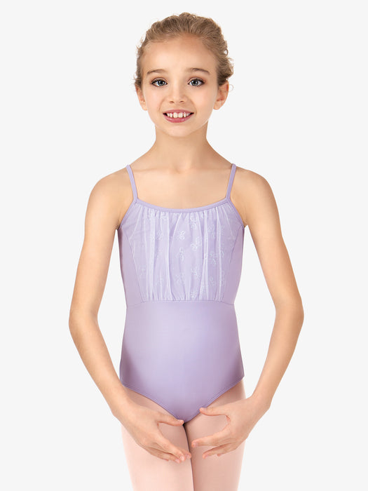 Bloch - Girl's Glitter Bow Front Cami Leotard