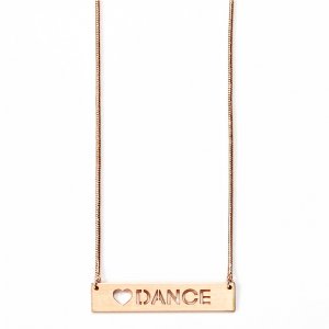 Rose Gold Dance Dance Necklace