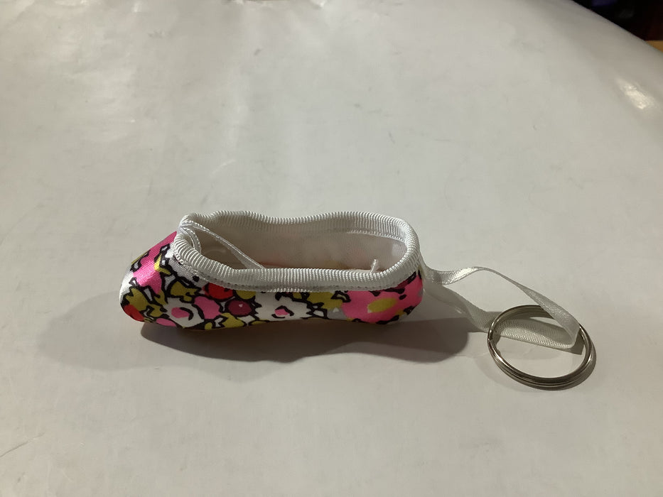 SoDanca - Bright Floral Pointe Shoe Key Ring