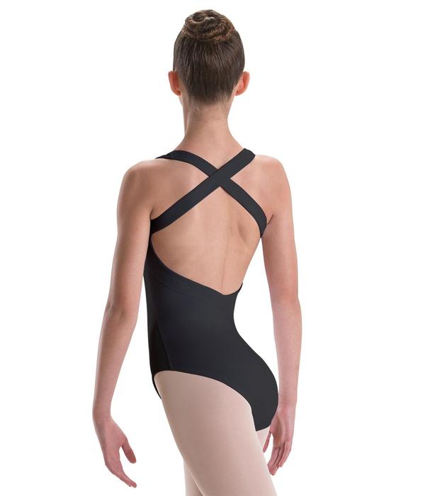 Black cross back leotard discount
